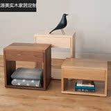日式简约现代床边柜环保定制抽屉宜家简易储物角几边几北欧床头柜