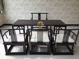 艺木馆新中式老榆木禅意茶桌，椅现代免漆仿古餐桌书桌案台古家具