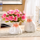 陶瓷花瓶客厅餐桌摆件家居插花装饰品现代简约电视柜新房结婚礼物