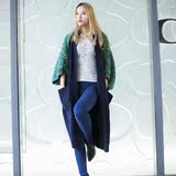 韩国代购2016新品女秋冬假两件中长款针织衫宽松开衫外套JPKT724C