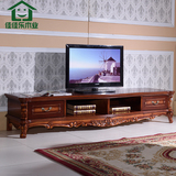 欧式电视柜茶几组合美式实木雕花大小户型客厅卧室储存柜地柜整装