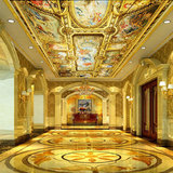 3d欧式大型壁画天顶宫廷油画客厅吊顶壁纸酒店酒吧KTV主题天花板
