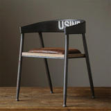 美式loft铁艺实木餐桌椅子 特价多功能餐厅小咖啡吧休闲椅凳组合