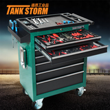TANKSTORM工业级5/7抽屉移动汽修工具车手推式加厚铁皮零件工具柜