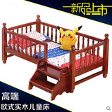 2016欧式实木护栏单人床女孩公主松木家具宝宝经济型组装男儿童床
