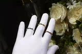 T家蒂芬尼同款925纯银单钻光圈戒指男女情侣玫瑰金结婚对戒指环