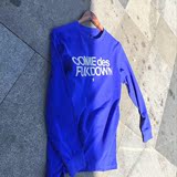 【UPS潮流】SSUR CDFD 白色蓝色长袖T恤 蓝色为3m反光 香港代购