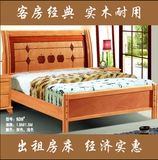 武汉席梦思双人床实木1.5米床单人床1.8米简易杉木床