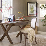 美式新古典实木餐椅欧式复古布艺软包卧室休闲椅书椅办公椅餐桌椅