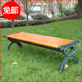 公园椅子 狮子头铸铁长椅 公园休闲椅 碳化木长条椅 实木户外椅子