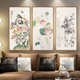 新中式装饰画 现代客厅沙发背景墙画走廊玄关水墨画国画壁画挂画