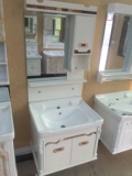 特价 落地浴室柜组合pvc板现代简约洗手盆 欧式卫浴柜玉石盆台面