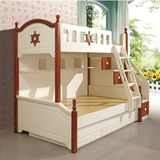 双层床儿童上下床子母床男女孩实木高低床组合床多功能梯柜床包邮