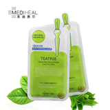 MEDIHEAL/美迪惠尔可莱丝茶树油面膜贴10片/盒 控油祛痘舒缓肌肤
