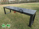 全铁长凳公共休息凳公园排椅户外休闲长凳换鞋凳等候室长椅长条凳