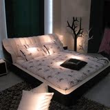 现代简约真皮床 1.5M1.8米双人床储物皮艺软床婚床 小户型包安装