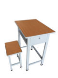 中小学生钢制课桌椅简易单双人桌凳可升降培训学校课桌凳