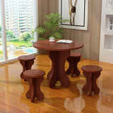 简约现代小户型餐桌椅组合小圆桌4人圆餐桌咖啡桌洽谈桌创意餐桌