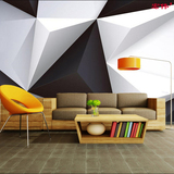 简约北欧艺术壁纸3D几何色块大型壁画客厅卧室沙发电视背景墙纸