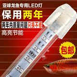 鱼缸水族箱LED龙鱼专用水中灯观赏鱼潜水灯双排四色LED灯