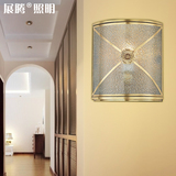 展腾欧式全铜半圆壁灯客厅餐厅卧室书房走廊过道浴室镜前照明灯具