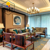 现代新中式沙发酒店客厅禅意实木红木沙发仿古会所样板房家具定制