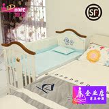 呵宝810欧式婴儿床高档实木白色多功能环保BB床童床儿童可变书桌