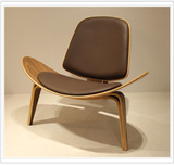 shell chair微笑飞机椅北欧三角贝壳椅创意休闲售楼部咖啡洽谈椅