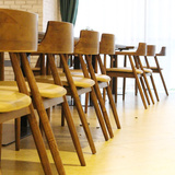 定制咖啡厅复古餐桌椅家具组合星巴克西餐厅沙发卡座