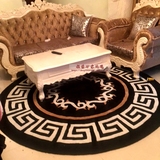 现代简约宜家欧式圆形地毯客厅茶几沙发卧室床边吊篮下椅垫可定制