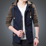 男士夹克外套2016新款秋季薄款青年春装韩版修身外穿上衣男中年潮