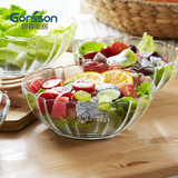 嘉森弗拉大号玻璃沙拉水果蔬菜甜品加厚创意透明宜家碗套装外贸