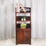 欧式实木书架木质储物柜美式定制办公室小书柜矮烤漆中式仿古