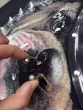 2016夏季新款个性男士T恤 3D立体 鼻环可动  恶霸犬