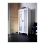 IKEA宜家代购 家居家具用品 阿涅伯双门衣柜 白色平开门衣橱 w49