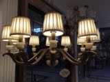 正品全铜玉石美式客厅大吊灯  欧式北欧简美复古乡村古典吊灯