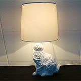 简约现代床头前灯卧室客厅书房办公创意个性树脂布艺术led台灯具