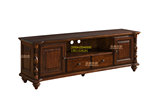 圣美世家 美式家具 桃花芯木 全实木系列 电视柜 2米电视柜 正品