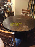 圣美世家 美式家具 餐桌 可折叠餐桌 圆桌 1.2米 简美精品系列