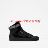 ZARA正品代购 新款男鞋 金属装饰运动短靴 编号  5555/002