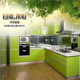 热销北京整体橱柜定做白色烤漆门板厨房厨柜定制欧式田园现代风格