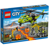 乐高城市系列 60123火山探险运输直升机LEGO City积木玩具
