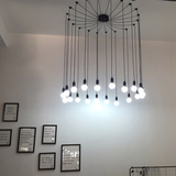 北欧工业复古服装店吊灯餐厅客厅卧室创意个性天女散花蜘蛛吊灯