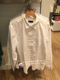 正品代购Gap男装纯棉经典纯白扣领长袖衬衫198754原价249