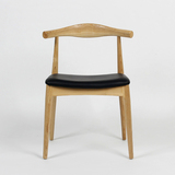 北欧牛角椅实木餐椅 餐厅木头椅子批发 漫咖啡木质椅子酒店靠背椅