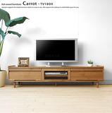 北欧风简洁木质电视柜客厅整体条形电视柜复古简易白橡电视柜