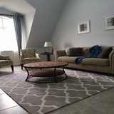 欧式灰色格子宜家地毯客厅茶几沙发卧室床边玄关手工腈纶地毯定制
