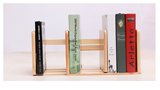 桌面小书架实木书架简易收纳学生置物架桌面伸缩书立书架