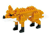 现货 日本进口NANOBLOCK立体积木拼图 乐高LEGO 狐狸 120片