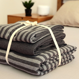 出口日本针织棉四件套 春夏纯棉床上用品天竺棉全棉床单被套4件套